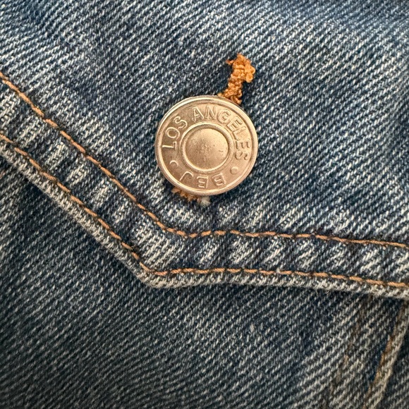 BBJ Denim Jacket with Plaid back/Sleeves - Picture 7 of 7